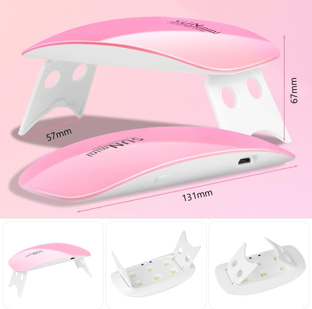 Mini lámpara LED para uñas portátil