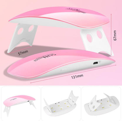 Mini lámpara LED para uñas portátil