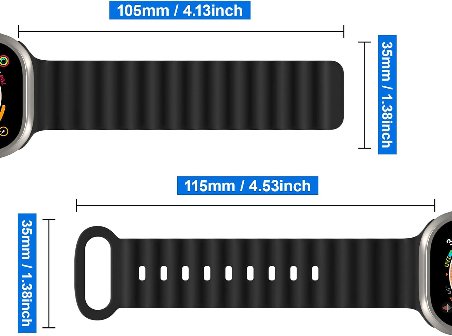 Smartwatch Ultra Negro + 1 correa gratis