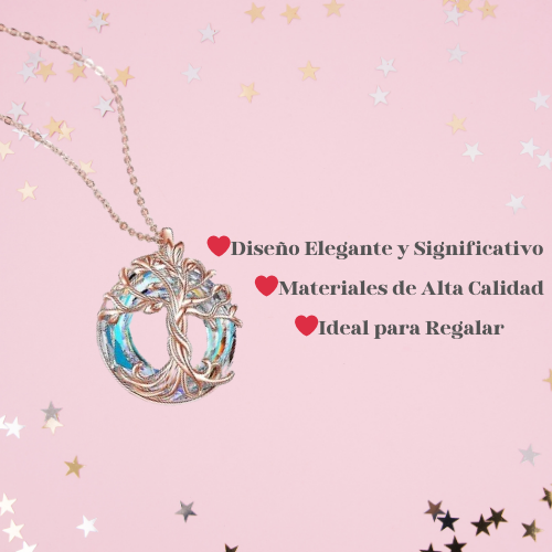 Collar con colgante de árbol de la vida