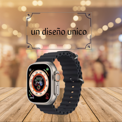 Smartwatch Ultra Negro + 1 correa gratis