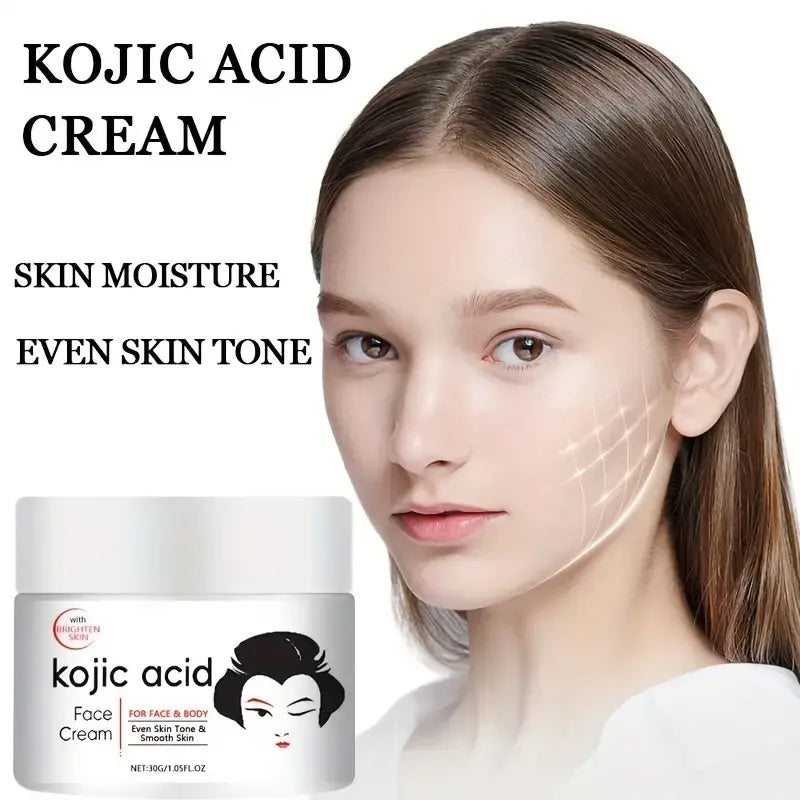 Crema Hidratante Diaria de Ácido Kójico – Hidratación Profunda y Unificación del Tono de la Piel